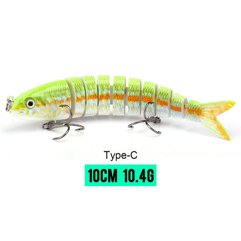 10/14cm Sinking Wobblers Fishing Lures Jointed Crankbait Swimbait 8 Segment Hard Artificial Bait For Fishing Tackle Lure